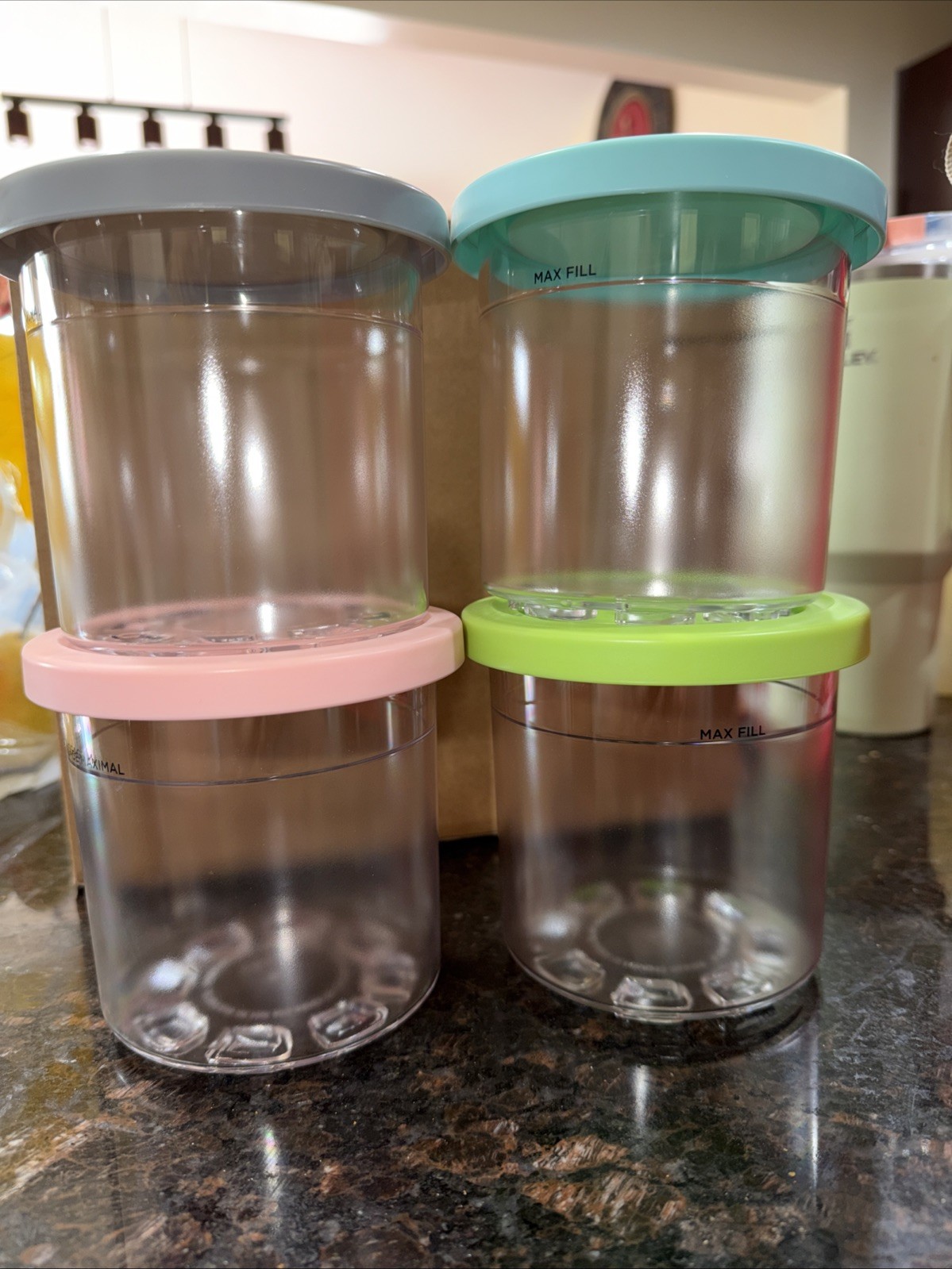 Ninja CREAMi Pints and Lids – 4 Pack – XSKPLD4BCD