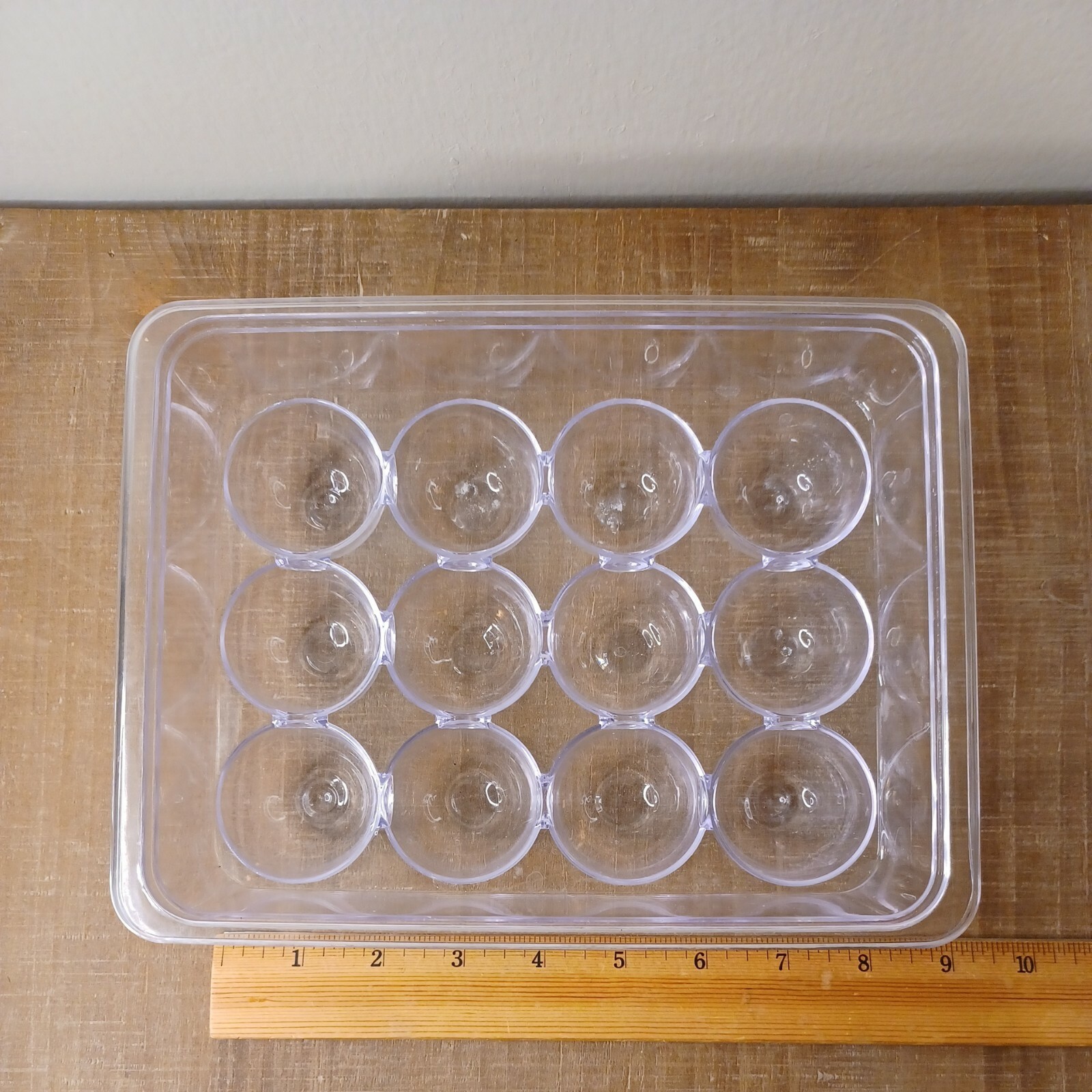 Plastic Egg Storage Tray Holder for Refrigerator, 12 Eggs – Clear