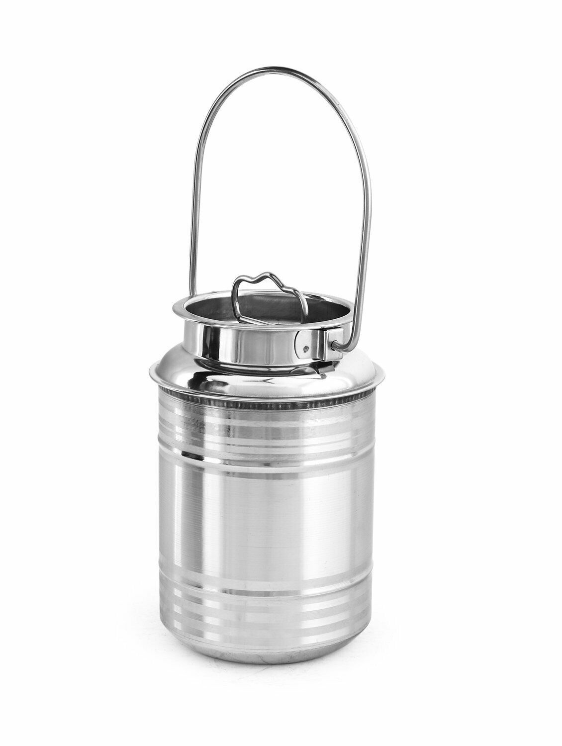 Stainless Steel Milk Pot Kitchen Milk Storage Container Home Ghee Oil Liquid Can