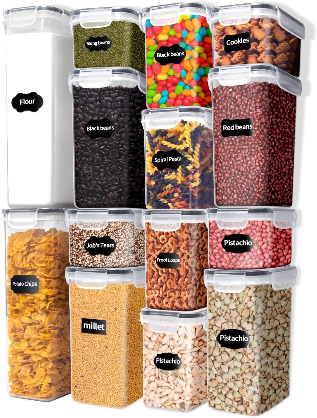 Organizador Organizar Cocina Almacenamiento Hermetico De Alimentos 14pcs Nuevo