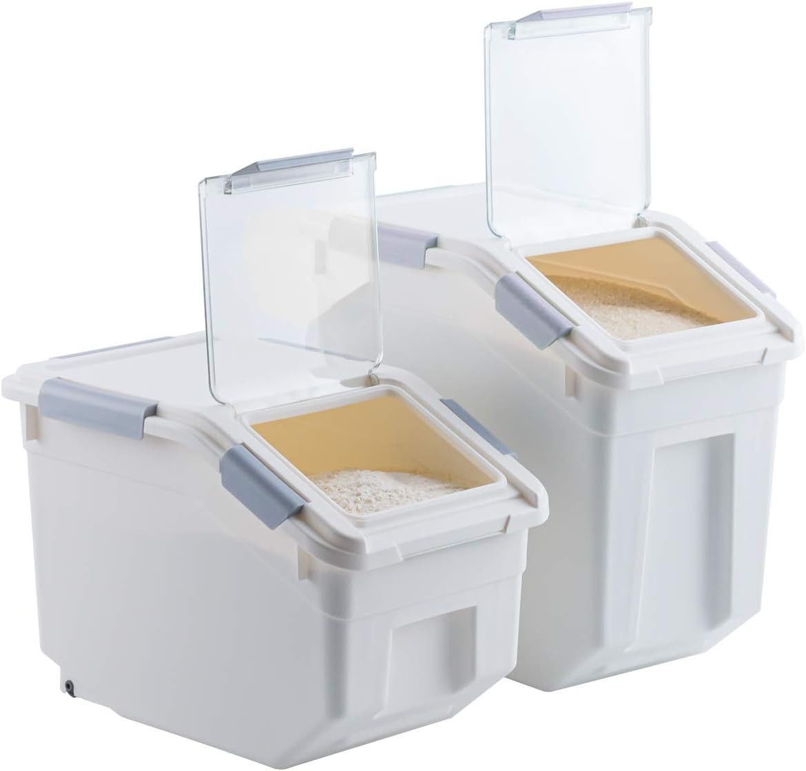 2 Pack Airtight Flour Storage Container with Scoop,Dry Food, Sugar, Baking Suppl