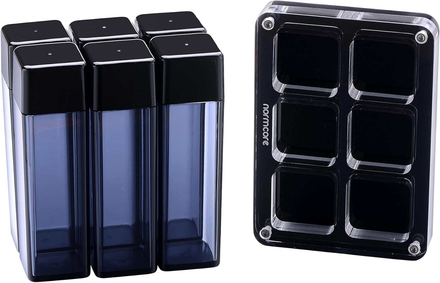 Single Dose Coffee Bean Storage – 6 pcs Coffee Bean Cellars with Stand & Hopper