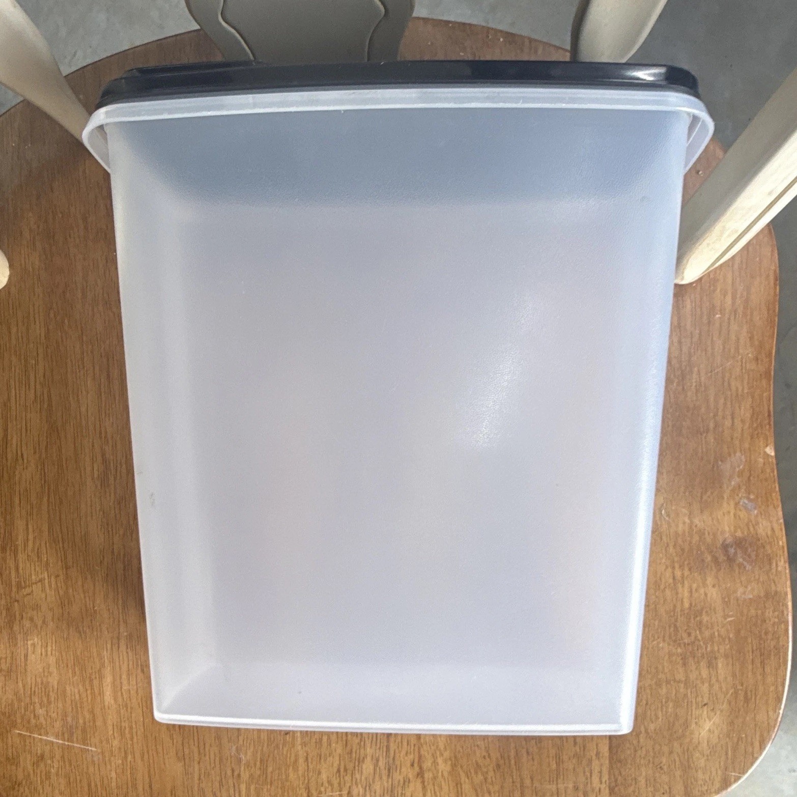 Tupperware Modular Mates 2.5 qt Clear/Black Rectangular Snap Lid Set (2)