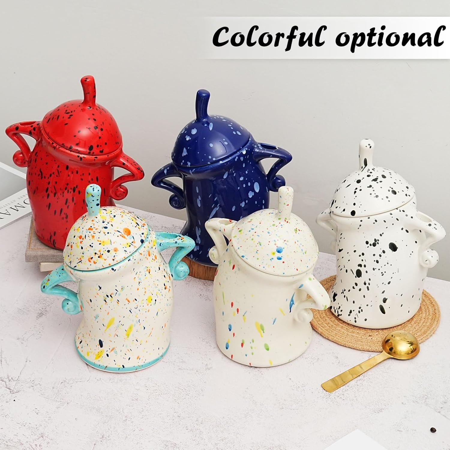 Canister with Attitude – 1.2L Airtight Sassy Canister, Ceramic Storage Canister