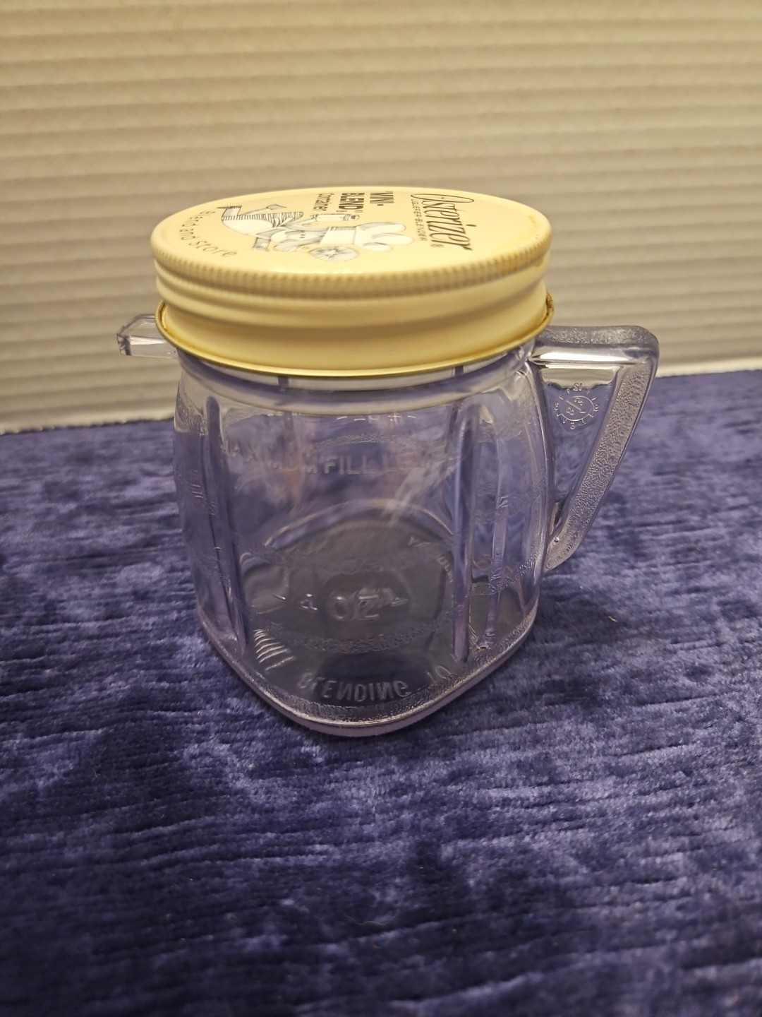 Osterizer Blend & Store Plastic Food Container & Metal Lid for Oster Blender