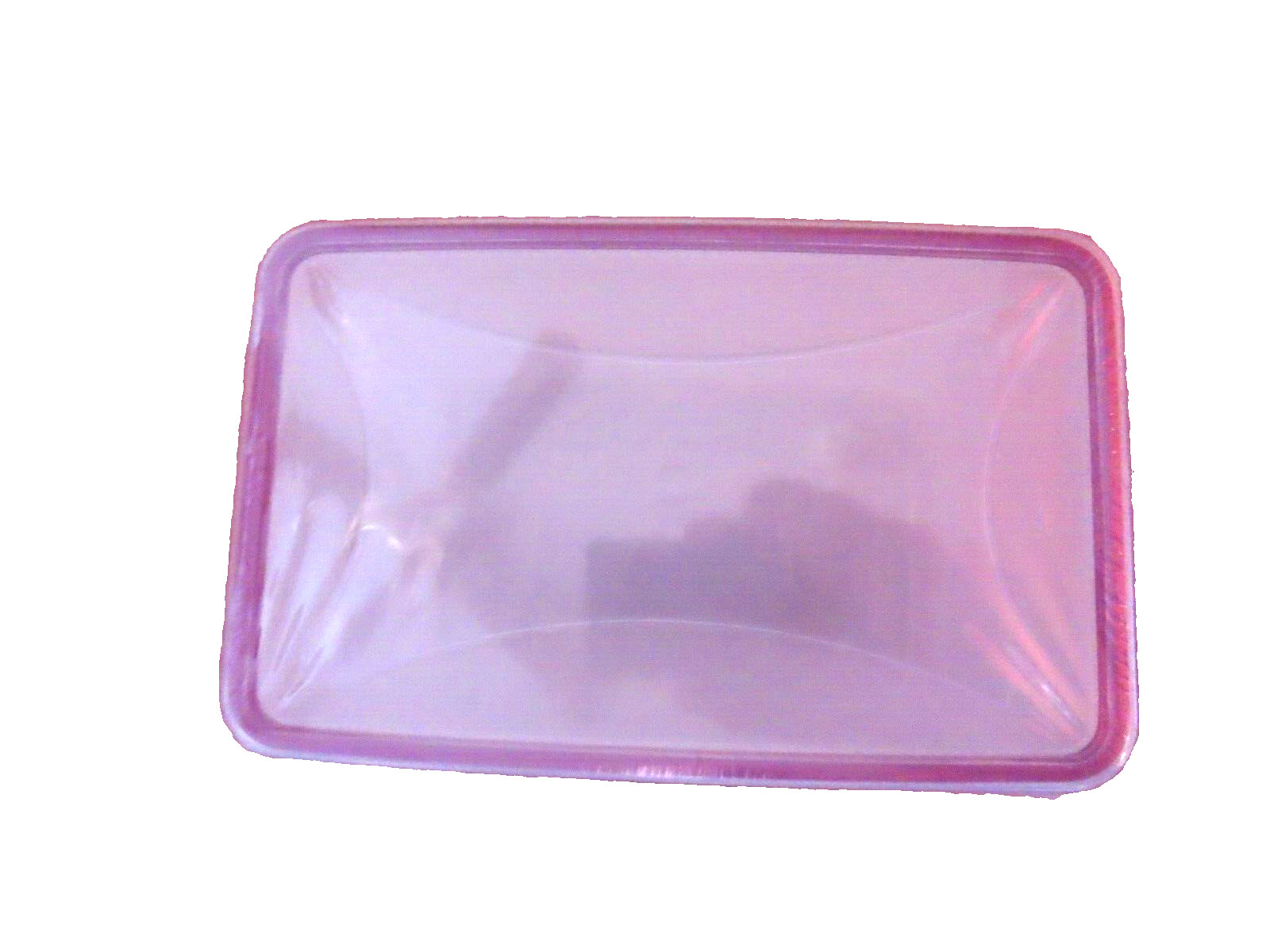 Click N Seal Food Storage Container Plastic Clear purple rim rectangle 81.2 oz