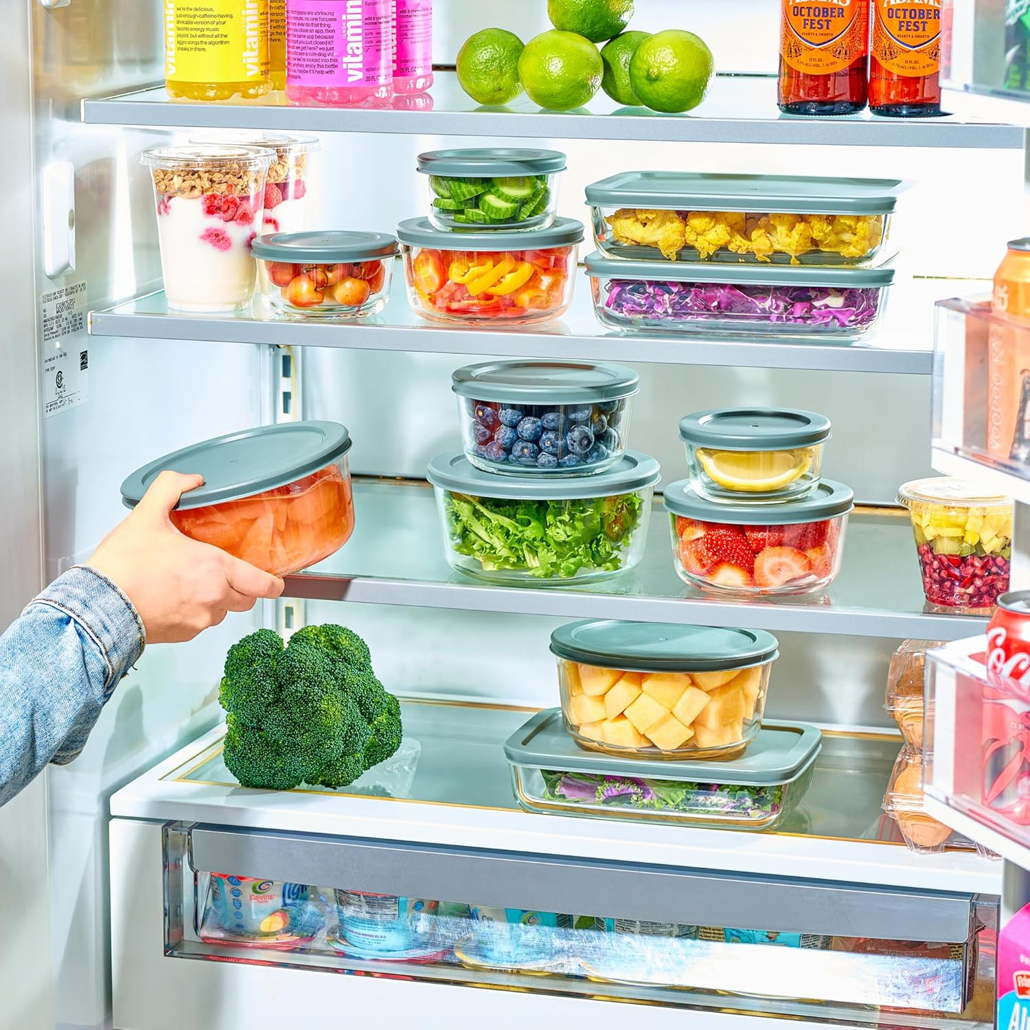 24Pc Set Glass Food Storage Containers & Bowls with Airtight Lids – Leakproof Bp
