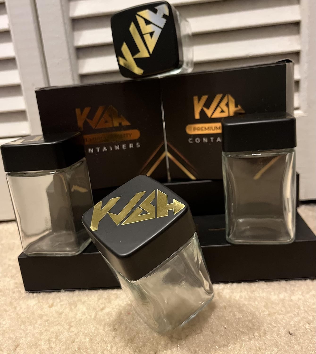 KVSH 4oz Square Containers 2 Pack New In Box