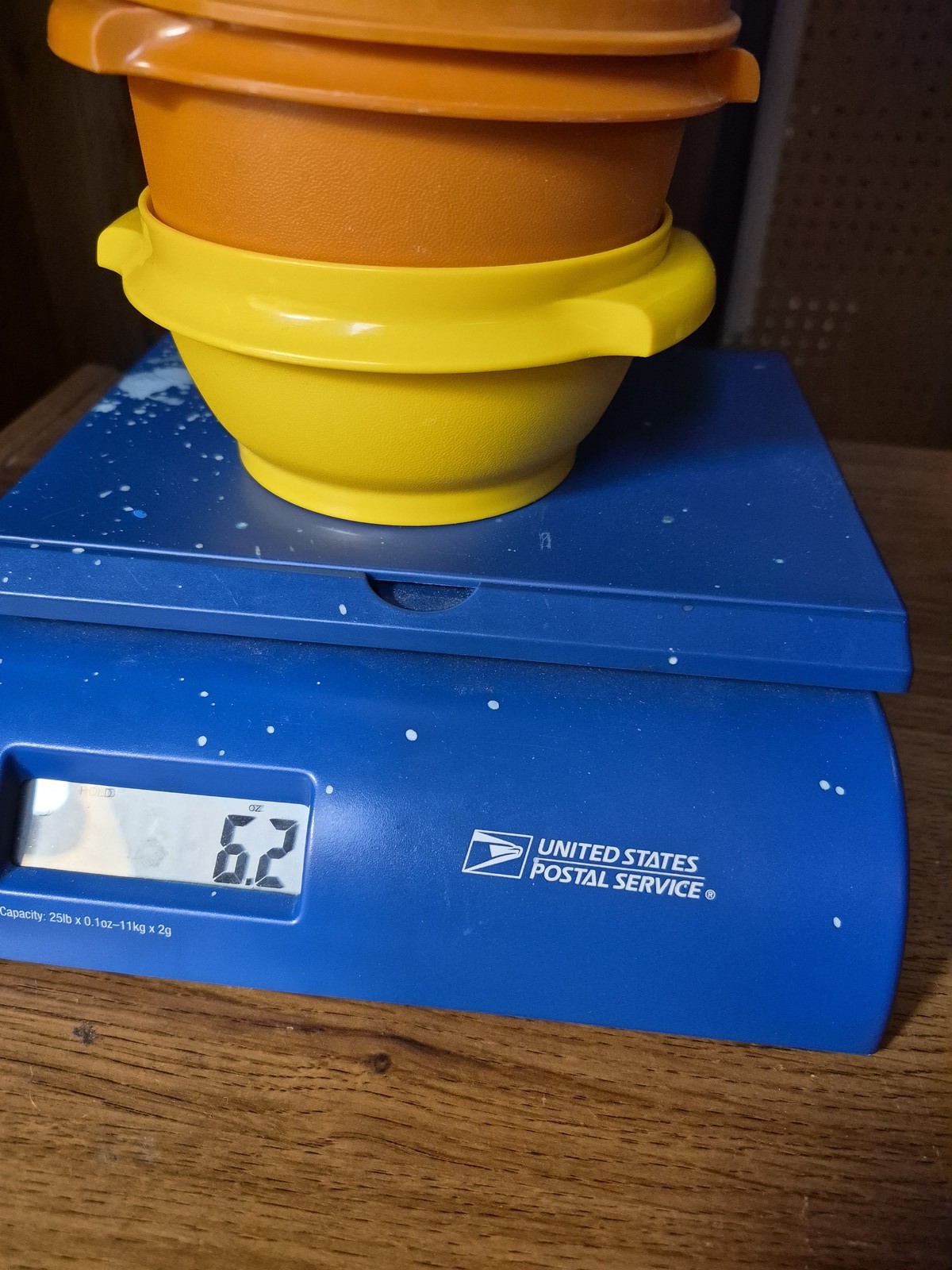 Vintage Tupperware Wonderlier Bowls Set of 2 Yellow Orange Nesting Stacking