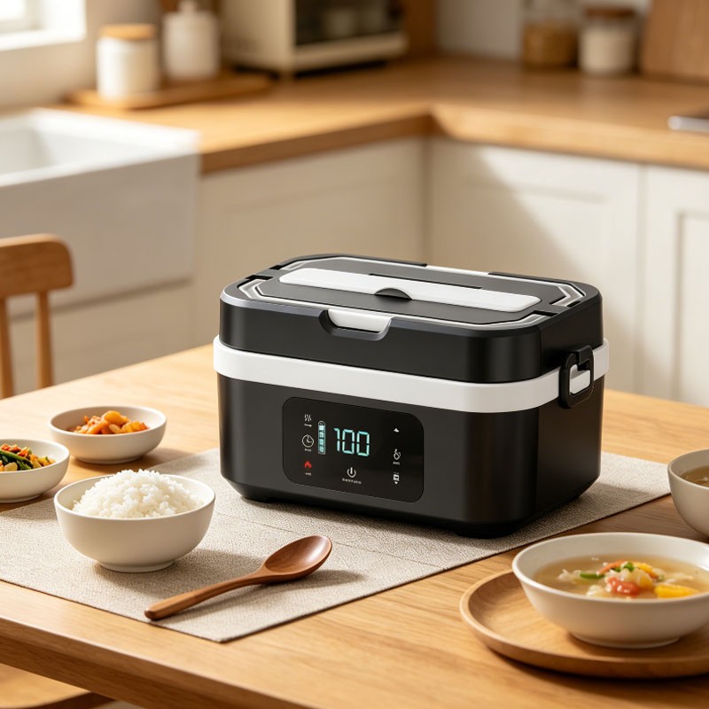 Cordless Electric Lunch Box Rechargeable Rapid Heated Lunch Box Food Warmer 1.3L