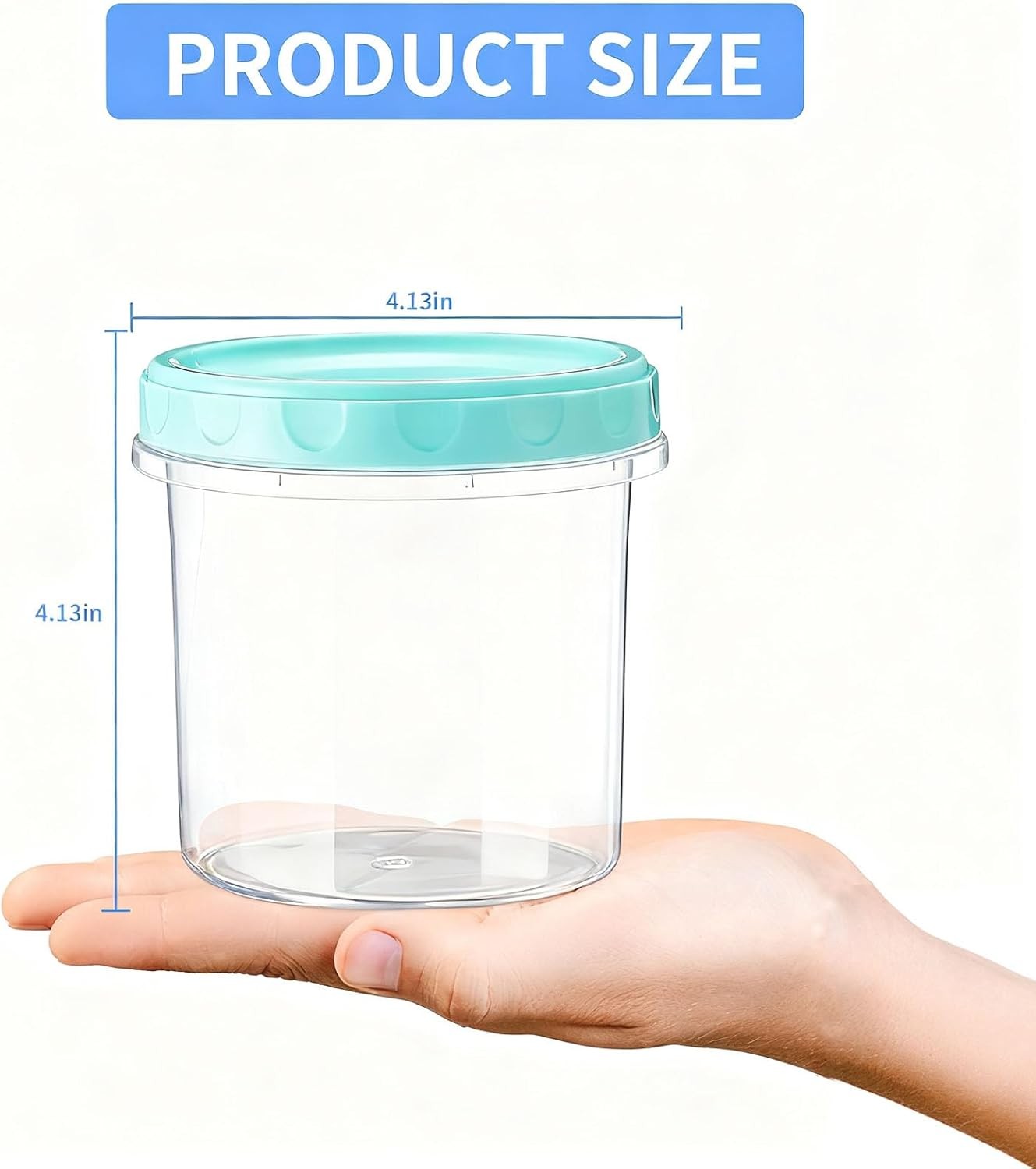 4 Pack 16Oz (500ML) Freezer Storage Containers – airtight Plastic Food Storage