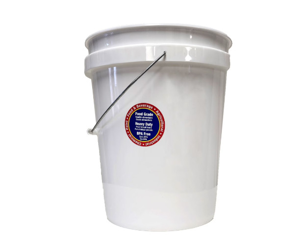 United Solutions 5 Gallon Round Utility Bucket, Comfort Handle, Plastic, 1 Each
