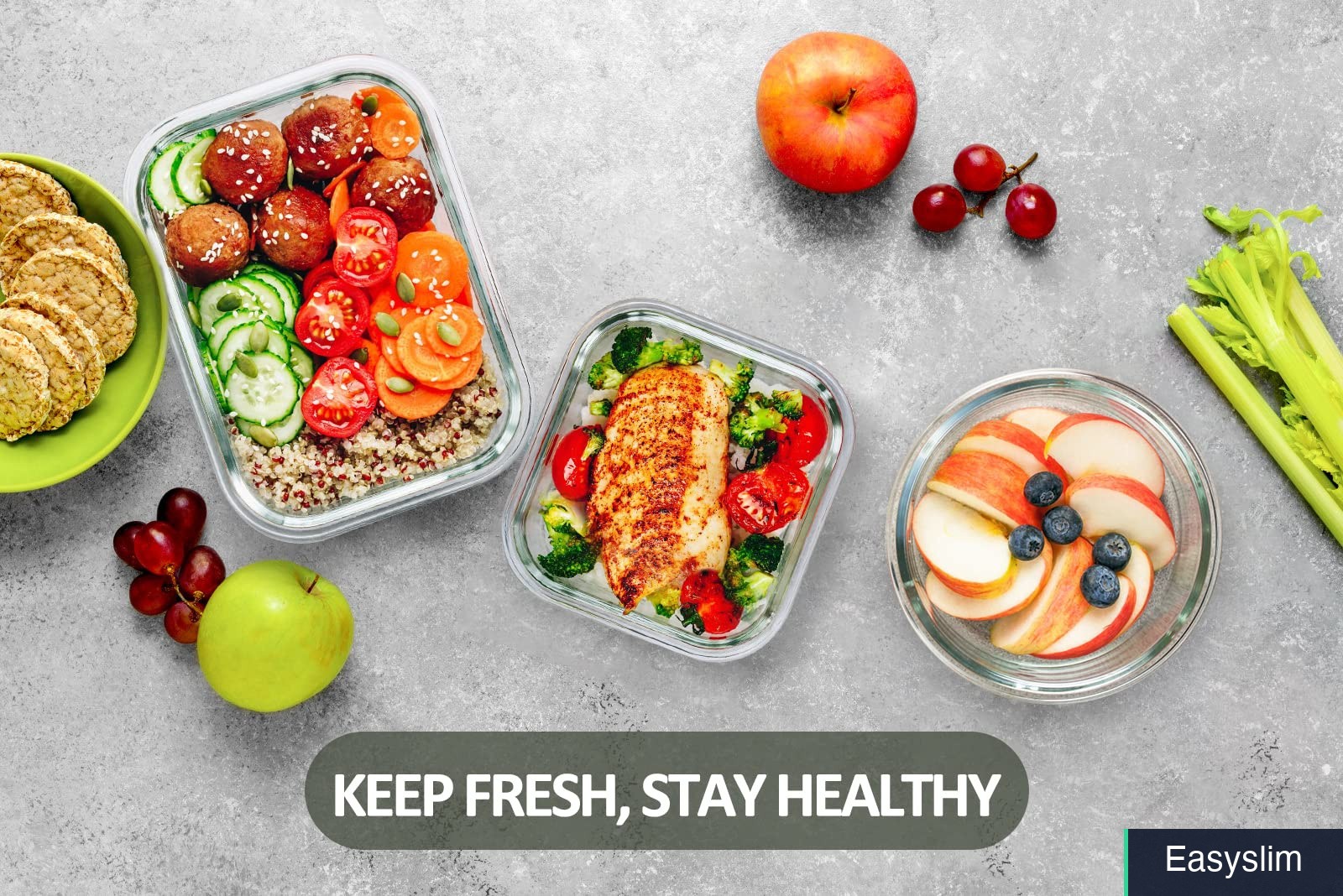 Glass Food Storage Containers 24 Piece Set Airtight Snap Lock Lids
