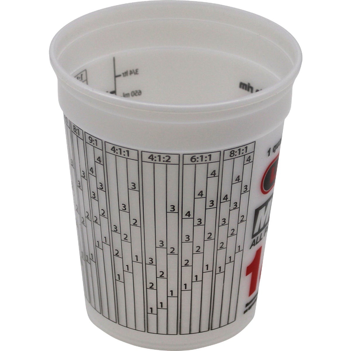 Leaktite 1 Qt. Semi-Transparent Multi-Mix All Purpose Mixing And Storage