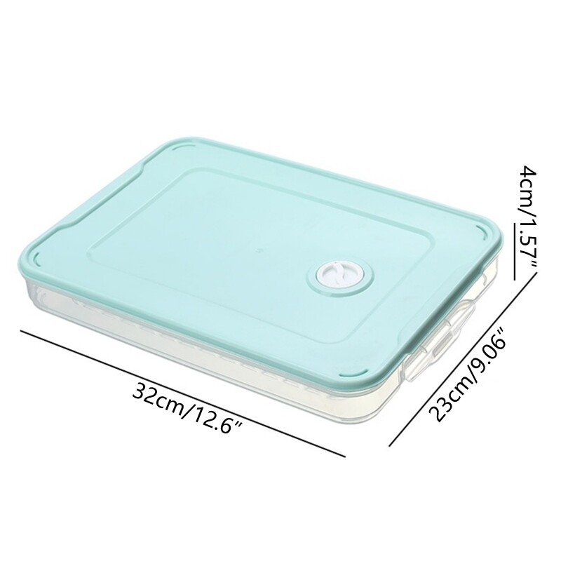 Refrigerator Dumplings Box Stackable Egg Tray Airtight Kitchen Container