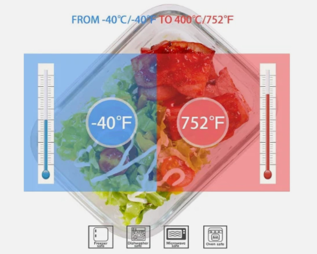 Contenedores De Vaso Con Tapa Para Almacenar Alimentos Juego De 9 Calidad