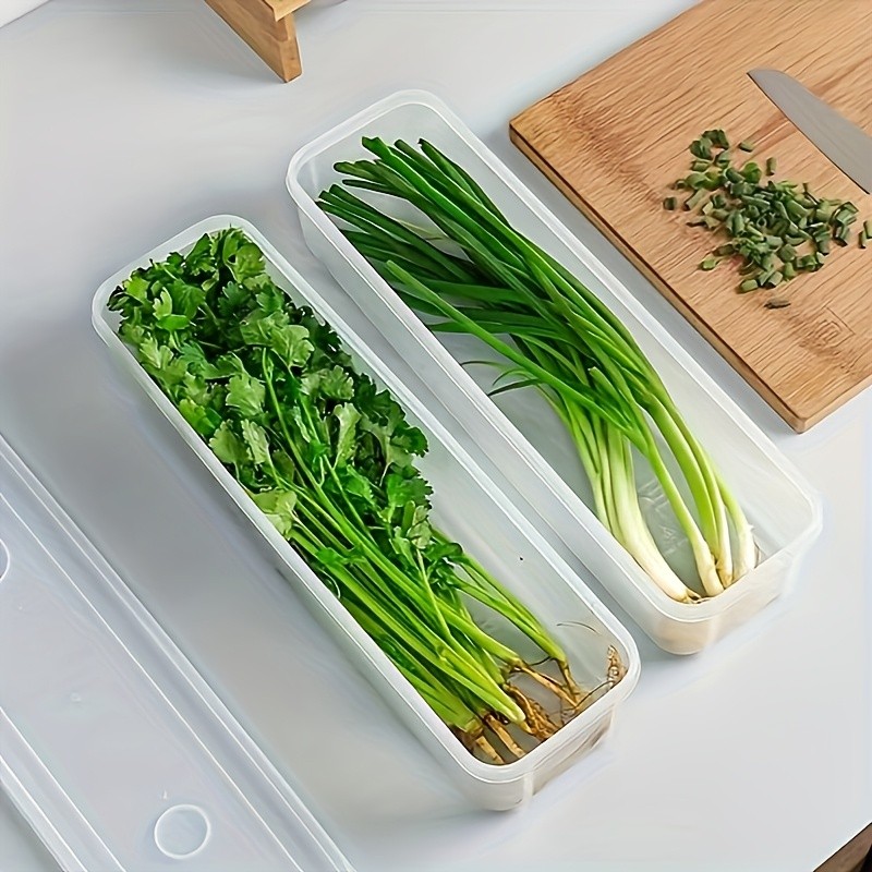 8pcs Transparent Stackable Refrigerator Storage Boxes with Lids