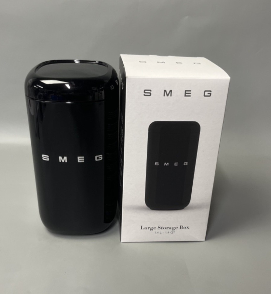 SMEG Food Storage Containers 2x 2026 New Collection Retro Design 1.4L Black