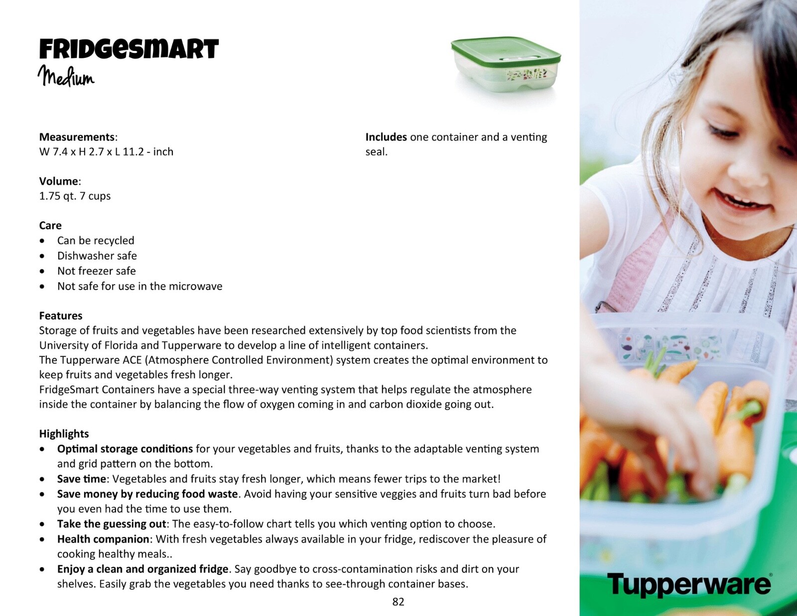 Tupperware FridgeSmart Medium Set of 2 Produce Savers – Produce Last Longer -New