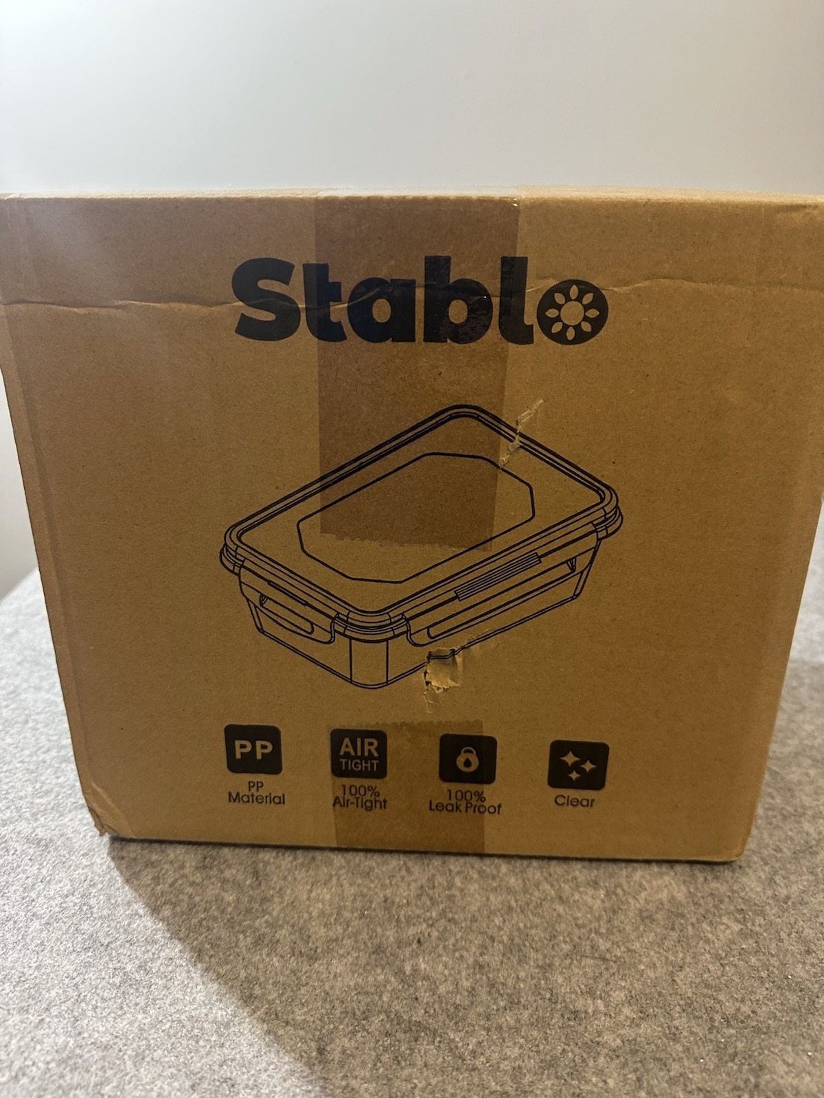 Stablo 24 Piece Airtight Leak Proof PP Food Storage Container Set, Clear NIB
