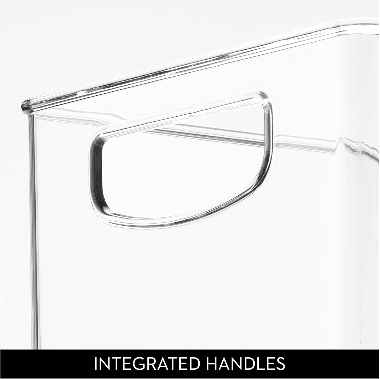 Stylish BPA-Free Clear Storage Bin with Handles – Perfect for Home Organization