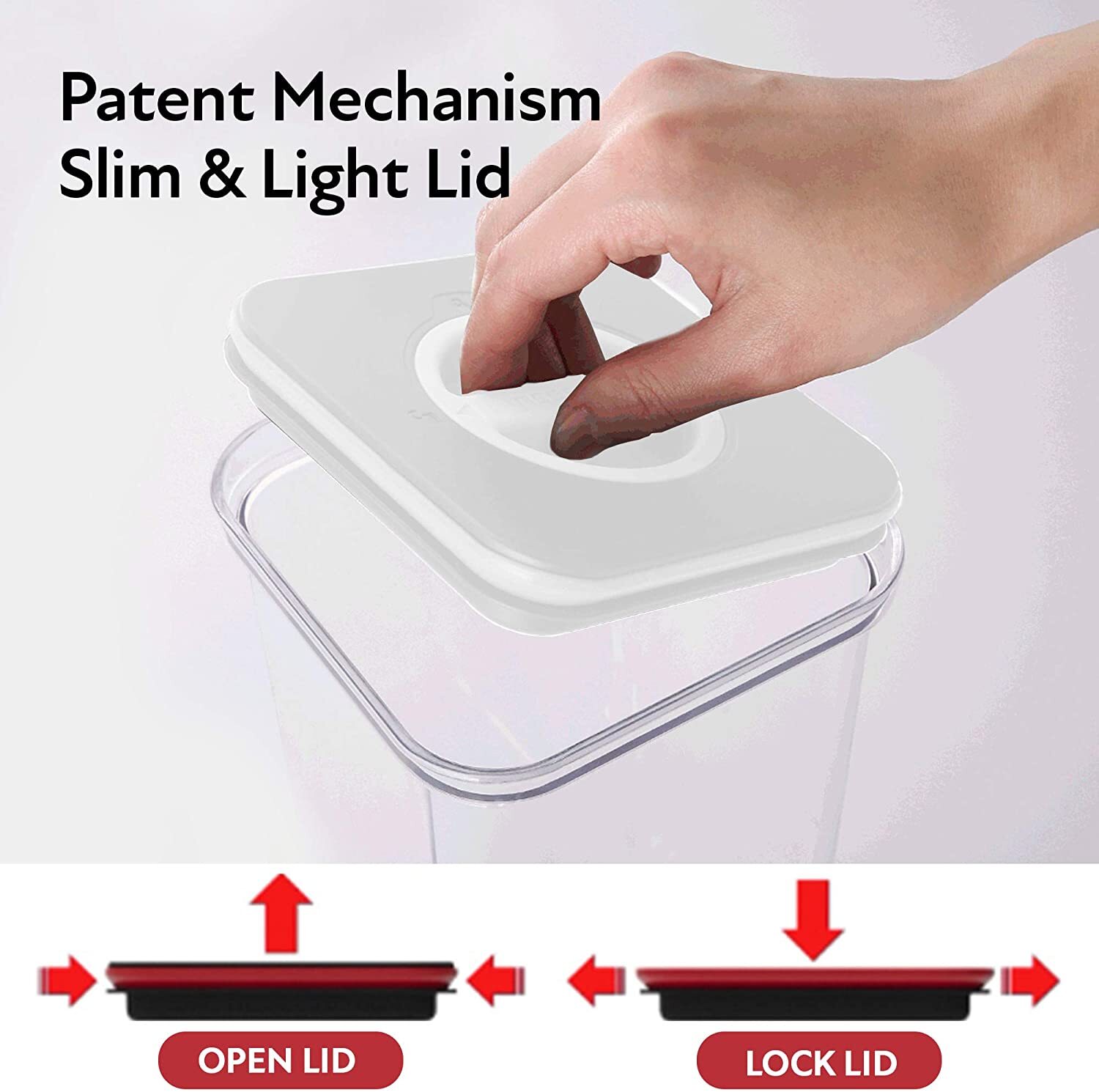 3 Set, Neoflam Airtight BPA free Dry Food Kitchen Storage Container Canister Set