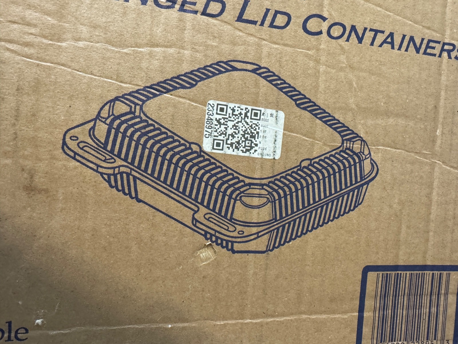 DPI PXT-895 8″ Deep Clear Hinged Lid Containers 8-7/16″ x 8″ x 3-7/16″ 250 Pack