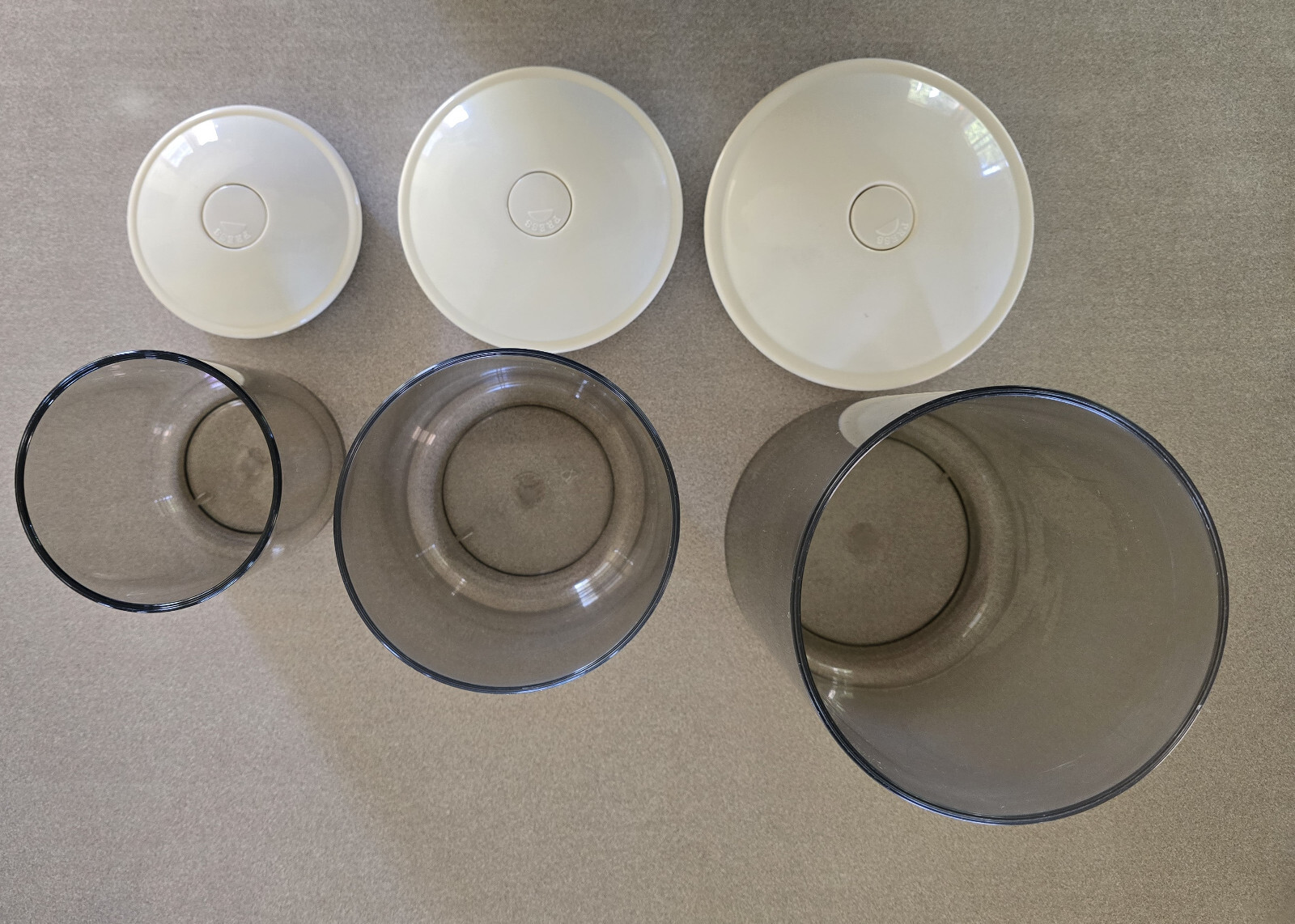 FoodSaver Snail Vacuum Seal Jars Containers w/ Lids 80, 50 and 20 oz