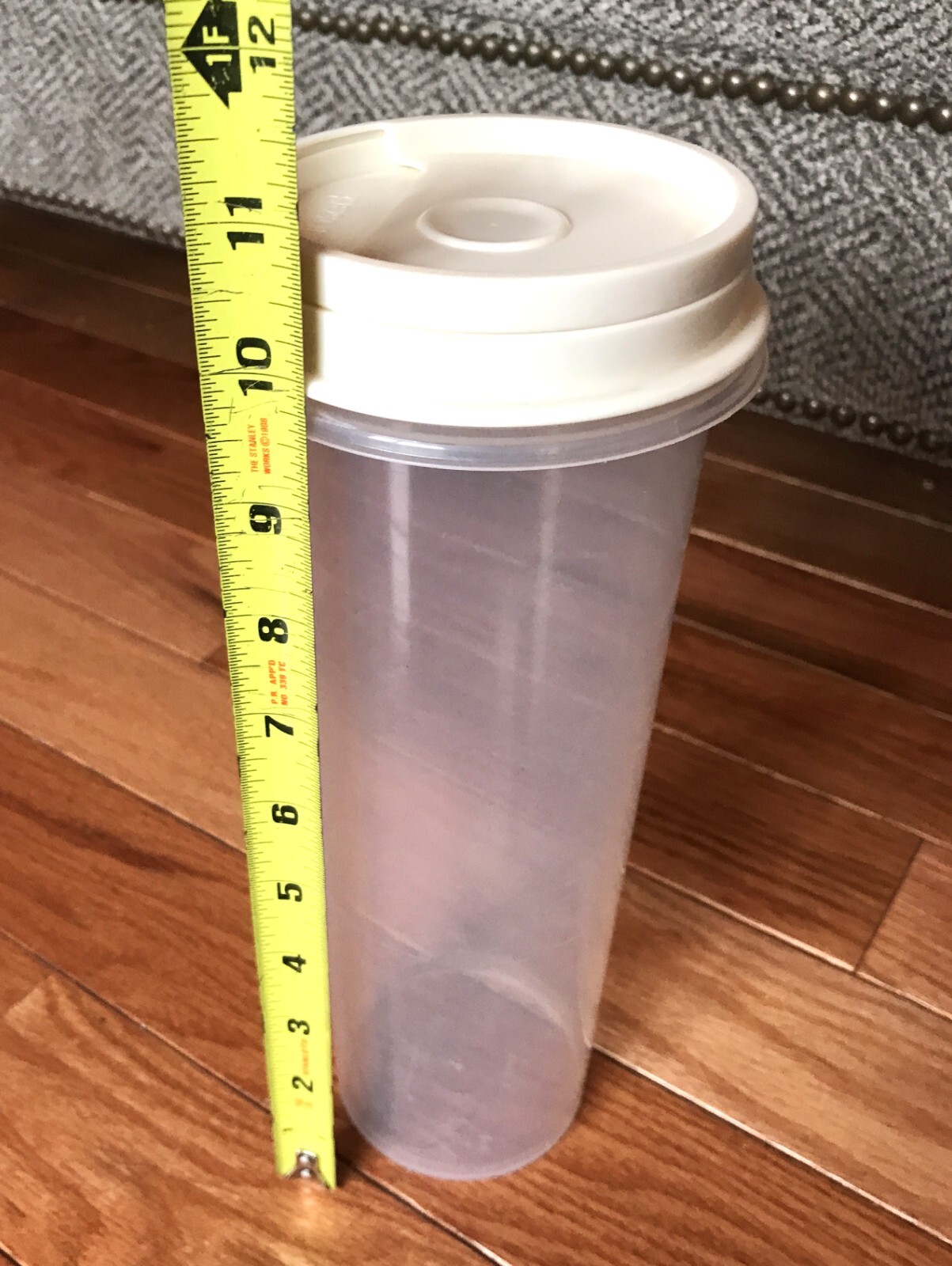 VTG Rubbermaid Pasta Spaghetti Container Holder Almond Portion Control Lid 0110