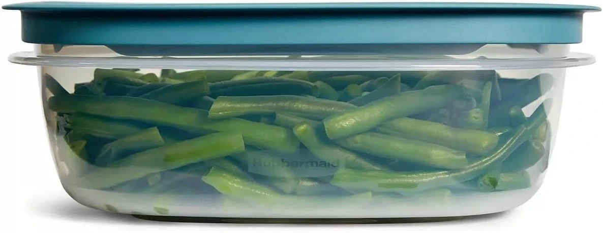 Rubbermaid Storage Containers Easy Find Lids Teal 9-cup Flex & Seal Leak Proof