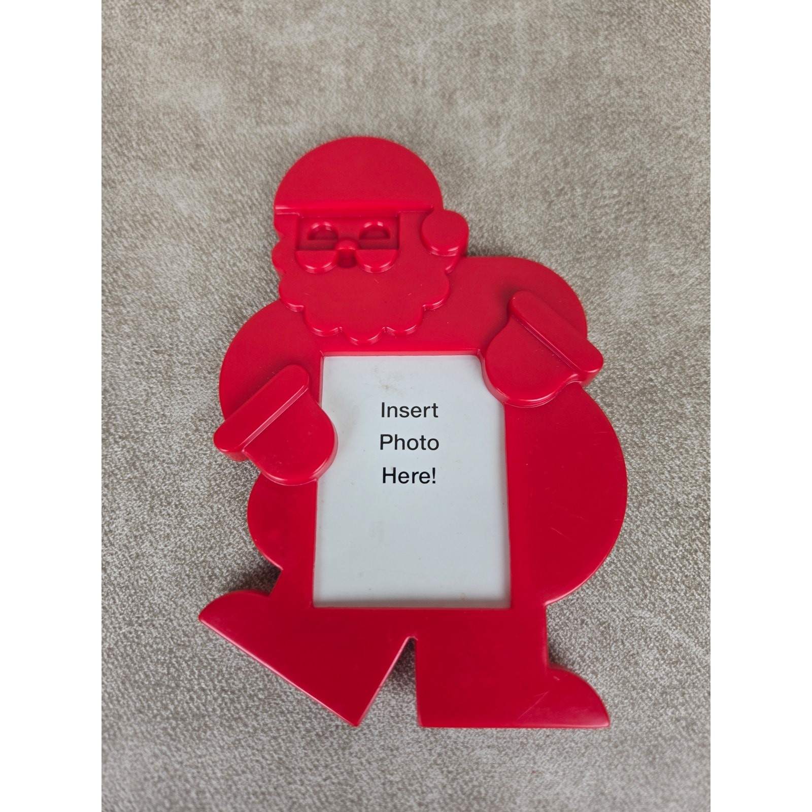 Tupperware Jolly Santa Clause Red Magnetic Photo Frame