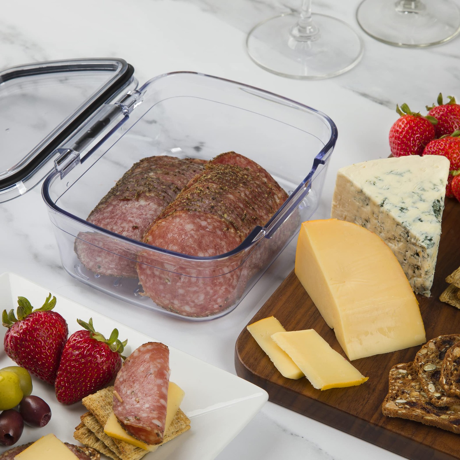 Progressive Prokeeper + Deli Storage Set: Air-Tight Silicone Sealed Container…