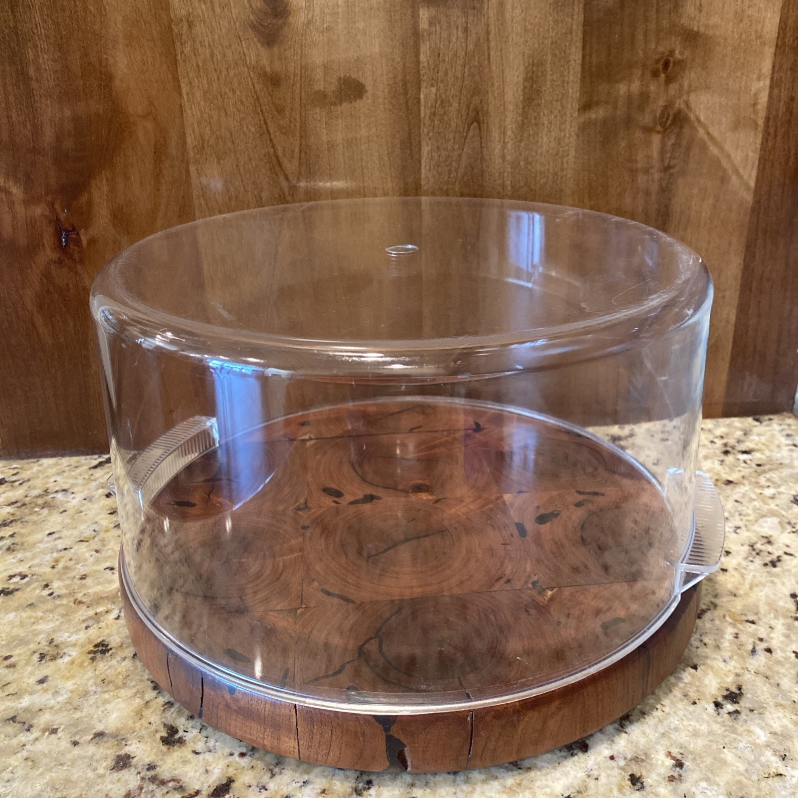 Precidio ~Clear ~Cake~Dessert~Container~Melamine~Plate With Dome~Round~Durable