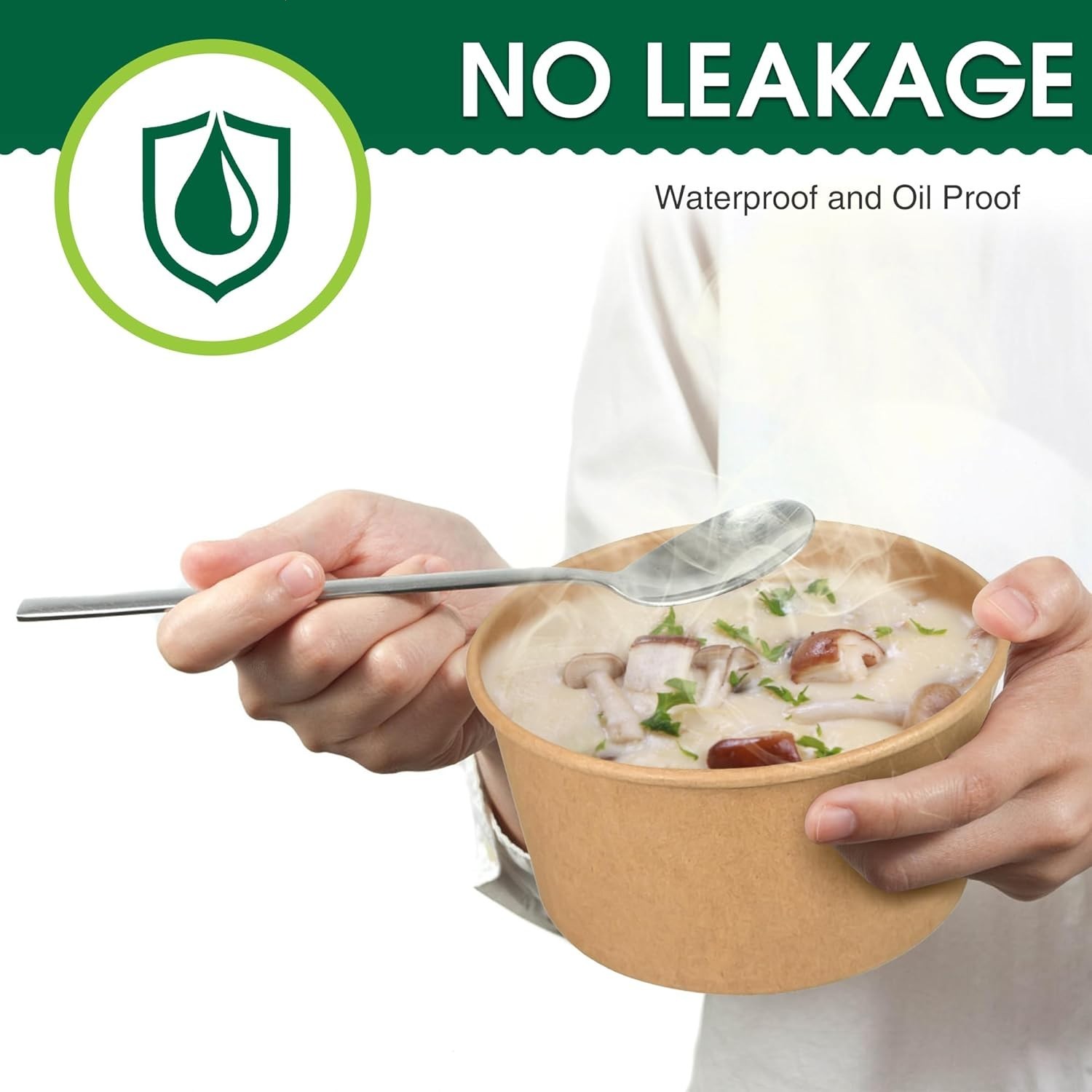 30 oz Disposable Meal Prep Containers with Lids, Large Paper Bowls Bulk for Hot