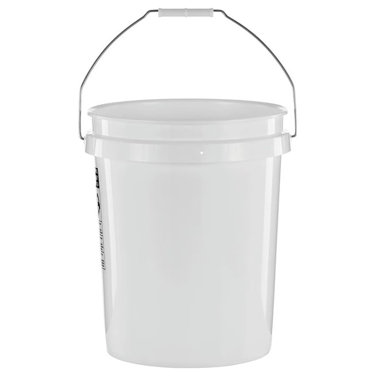 12 Pack 5 Gallon Plastic Pails Heavy Duty White Food Grade Utility Buckets