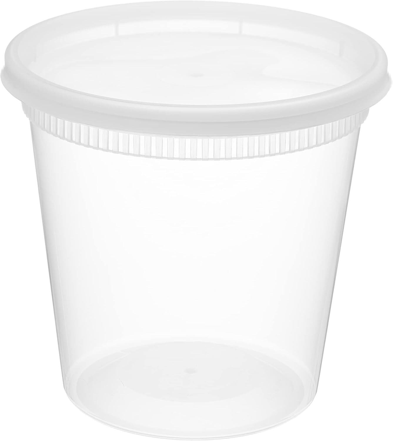 32oz Food Storage Deli Containers with Lids – Microwave & Dishwasher Safe 72pcs