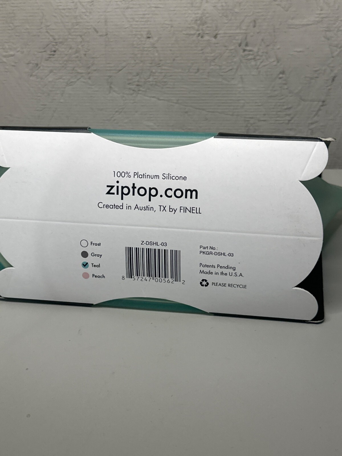 Zip Top Large Dish 32 Oz Teal Silicone Reusable Container