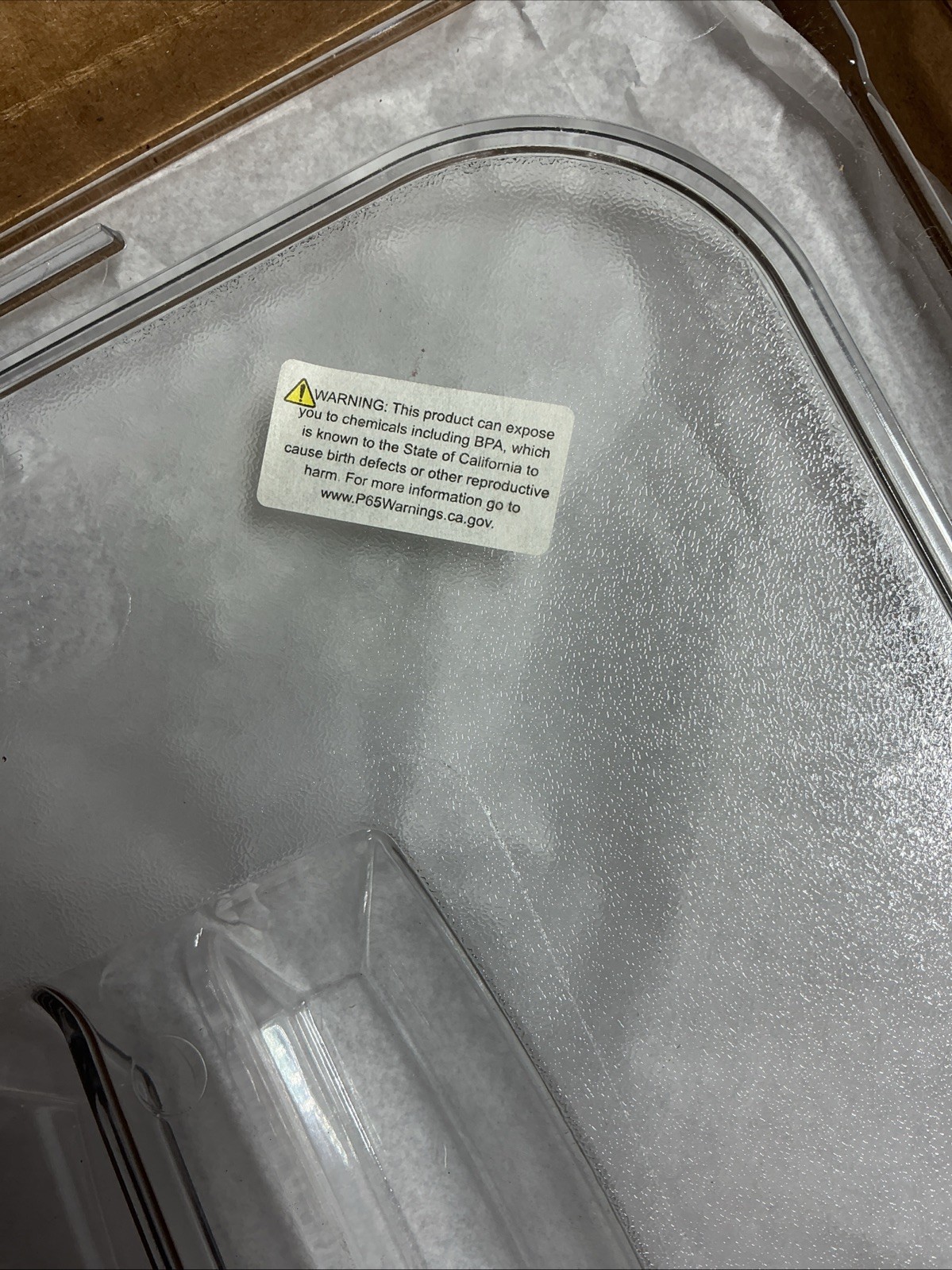 Box of 6 Polycarbonate Handled Universal Lid 1|2 Size – Clear