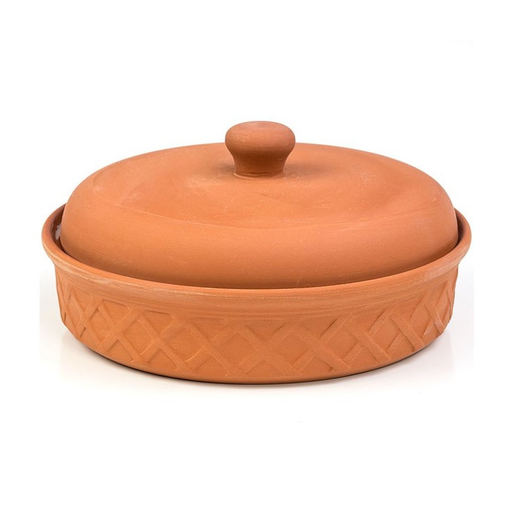 Fox Run Microwavable Terra Cotta Tortilla Warmer Glazed Interior 8 1/2″