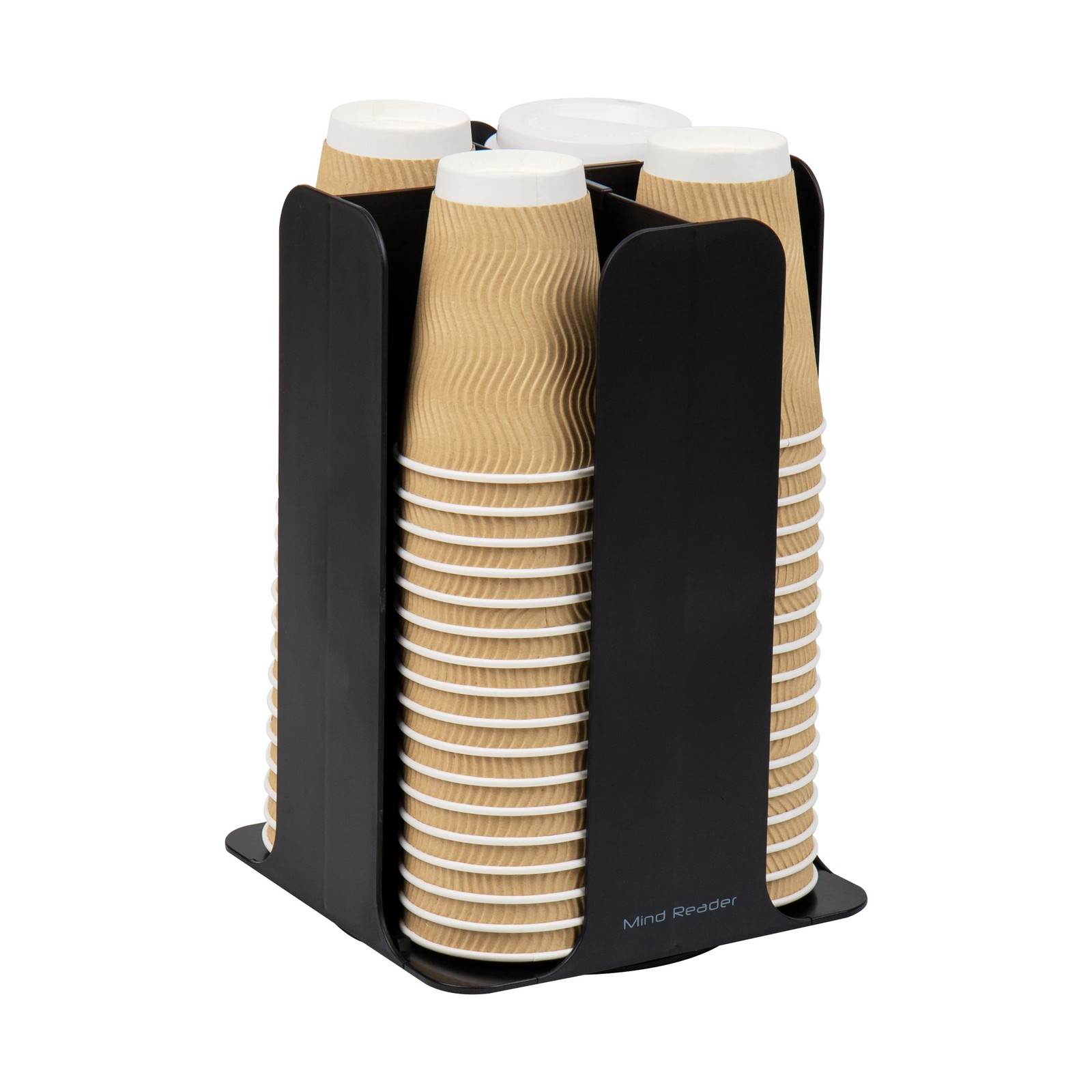 Lid Carousel Countertop Org Coffee Bar Beverage Cup Holder Plastic L x 7.75″ …