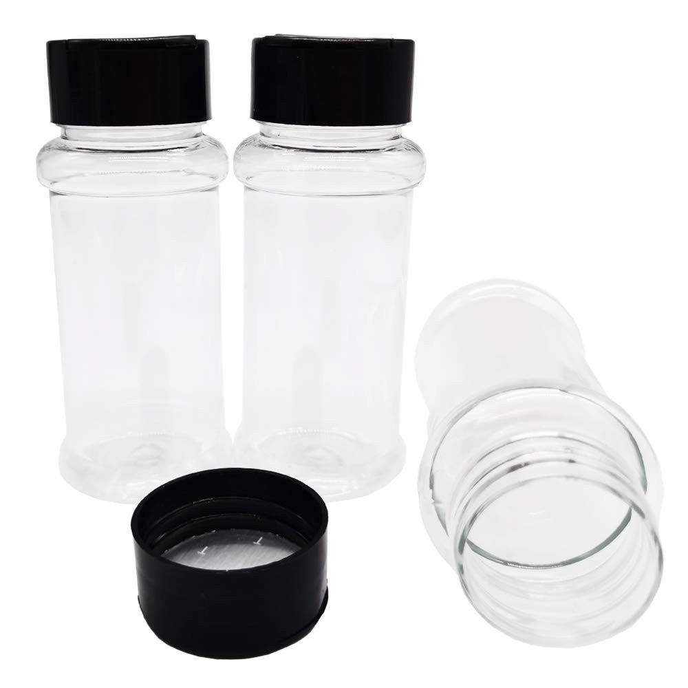 16 Pack 3.4oz/100ml Plastic Spice Bottles Set,Empty Seasoning Containers with…