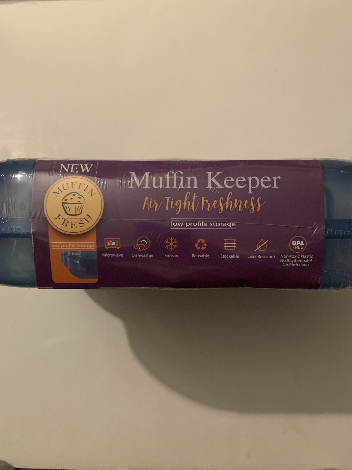 New Extended Muffin Keeper Air Tight Freshness Plastic Storage Container Holder