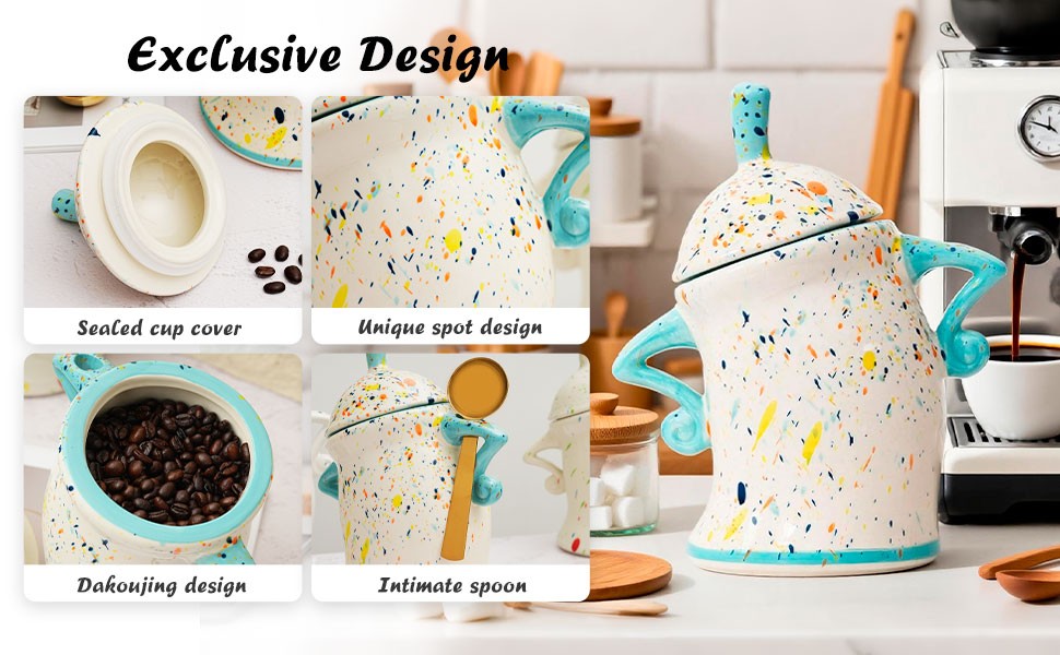 Canister with Attitude – 1.2L Airtight Sassy Canister, Ceramic Storage Canister