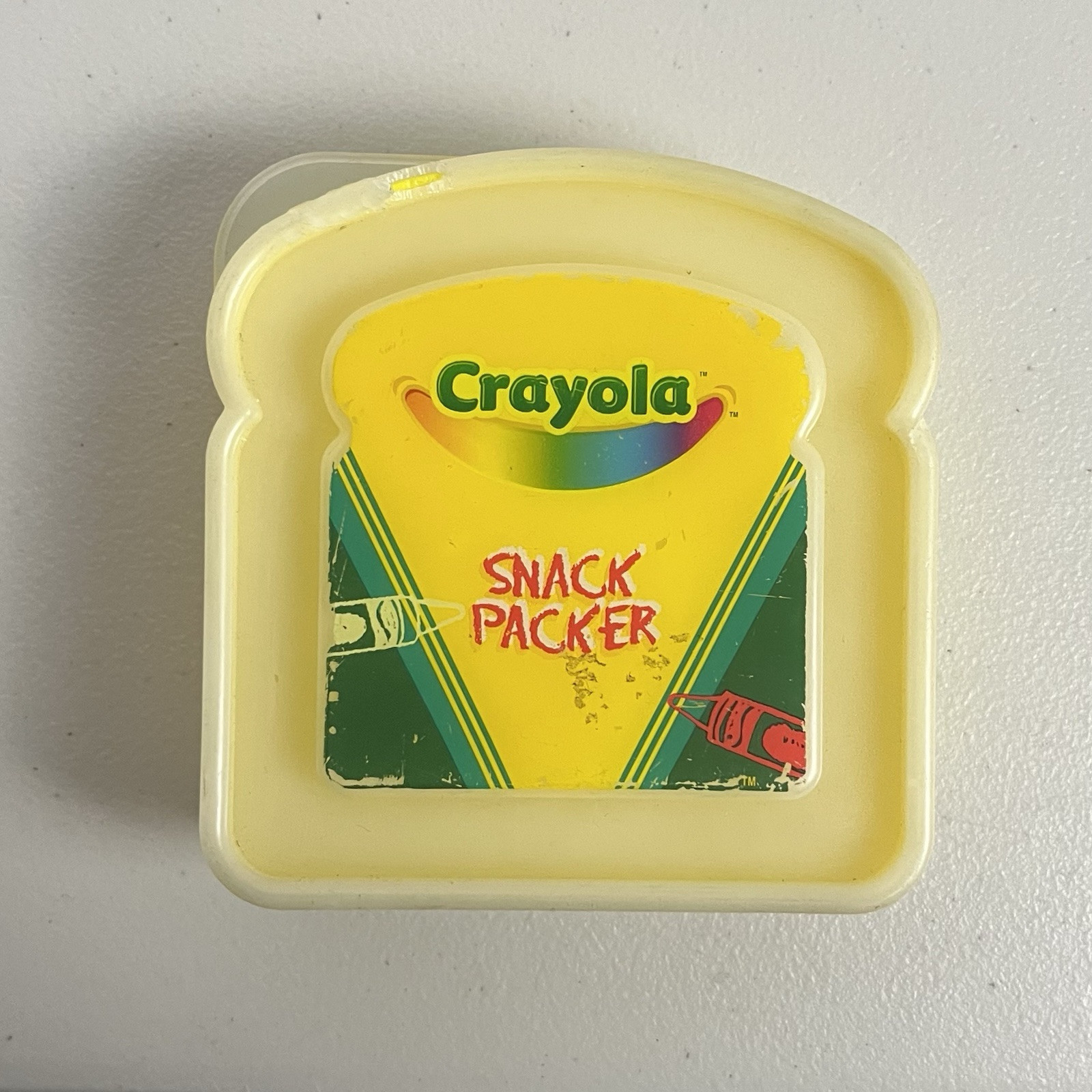 2005 Crayola Crayon Sandwich Snack Packer (Container For Lunch Food) Vintage Y2K
