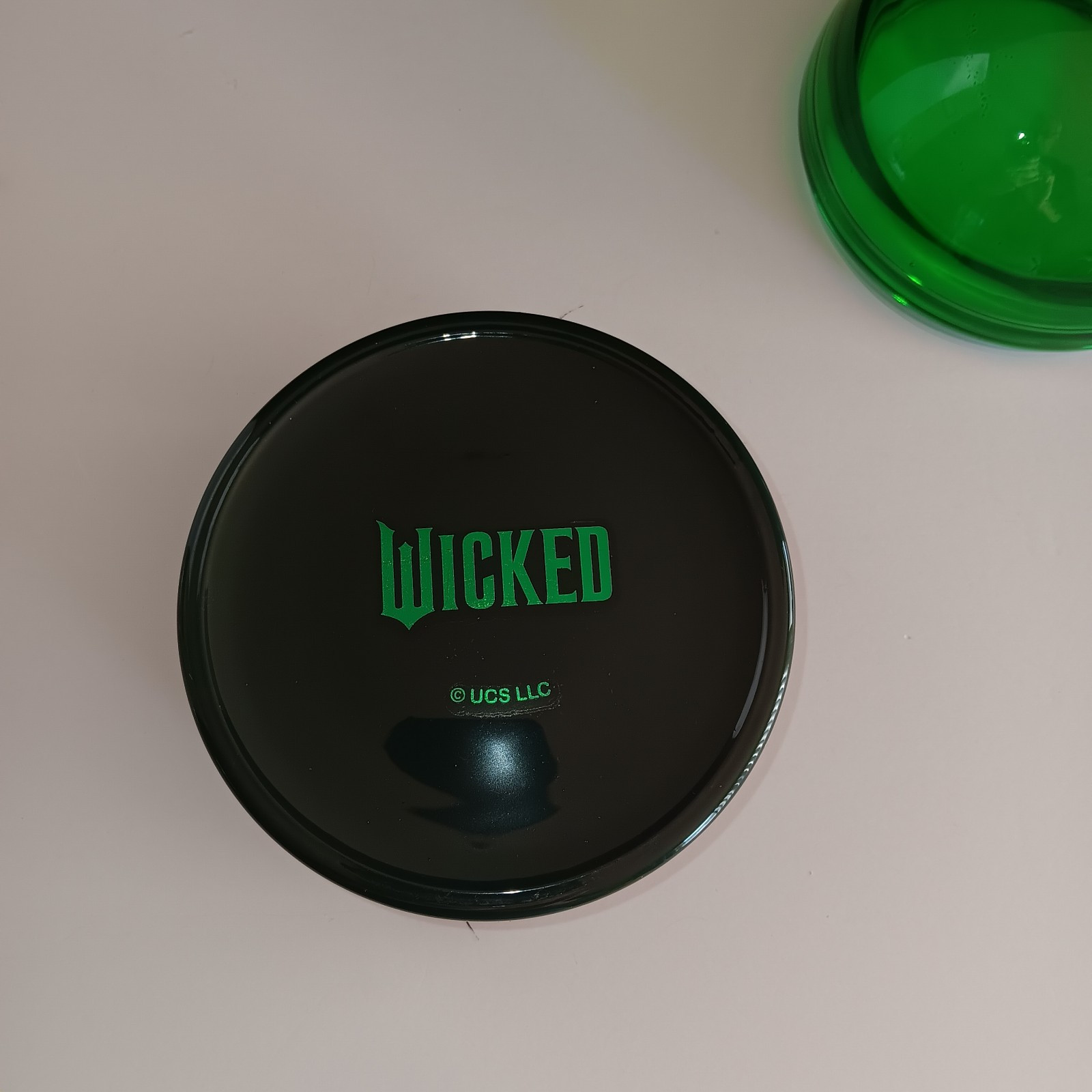 2024 “Wicked” Green Glass & Ceramic Dome Lid Container By Target. New.