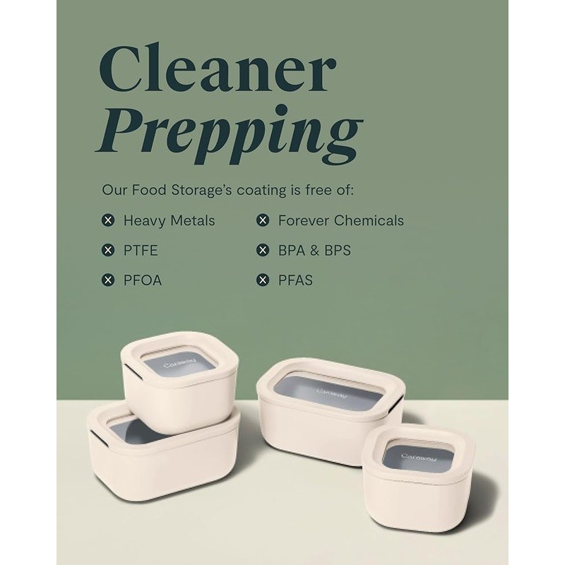Ceramic Glass Storage Containers BPA Free Freshness Locking Microwave Oven Safe