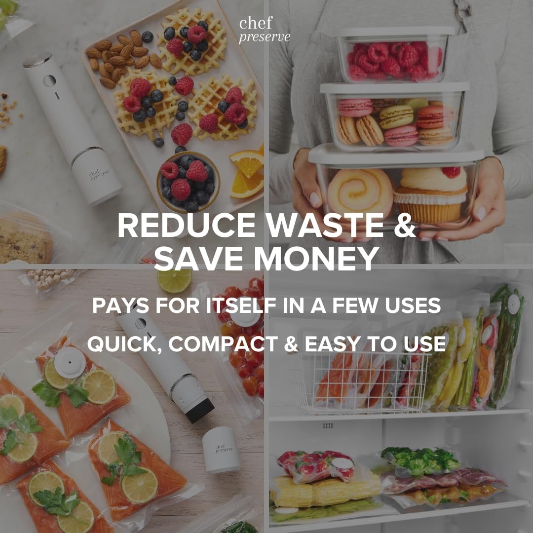 Chef Preserve Glass Vacuum Seal Containers for Meal Prep, Food Storage, Made …