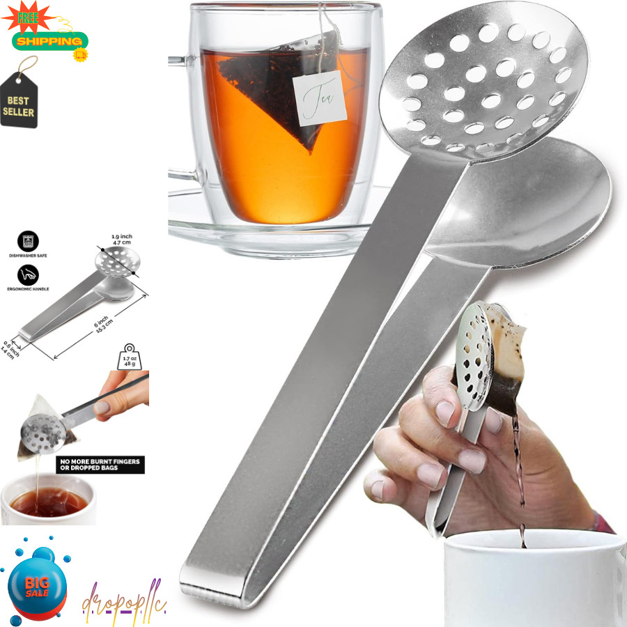 Orblue Stainless Steel Tea-long-handled-strainers 1-Pack