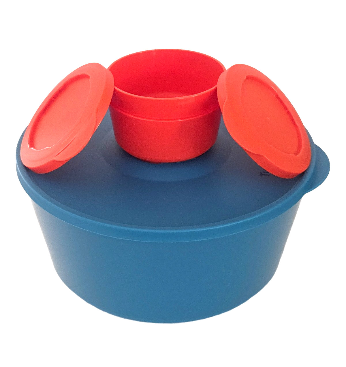 Tupperware Ilumina Interlocking Salad Stackable Bowl/Serving Set of 3 Bowls NEW