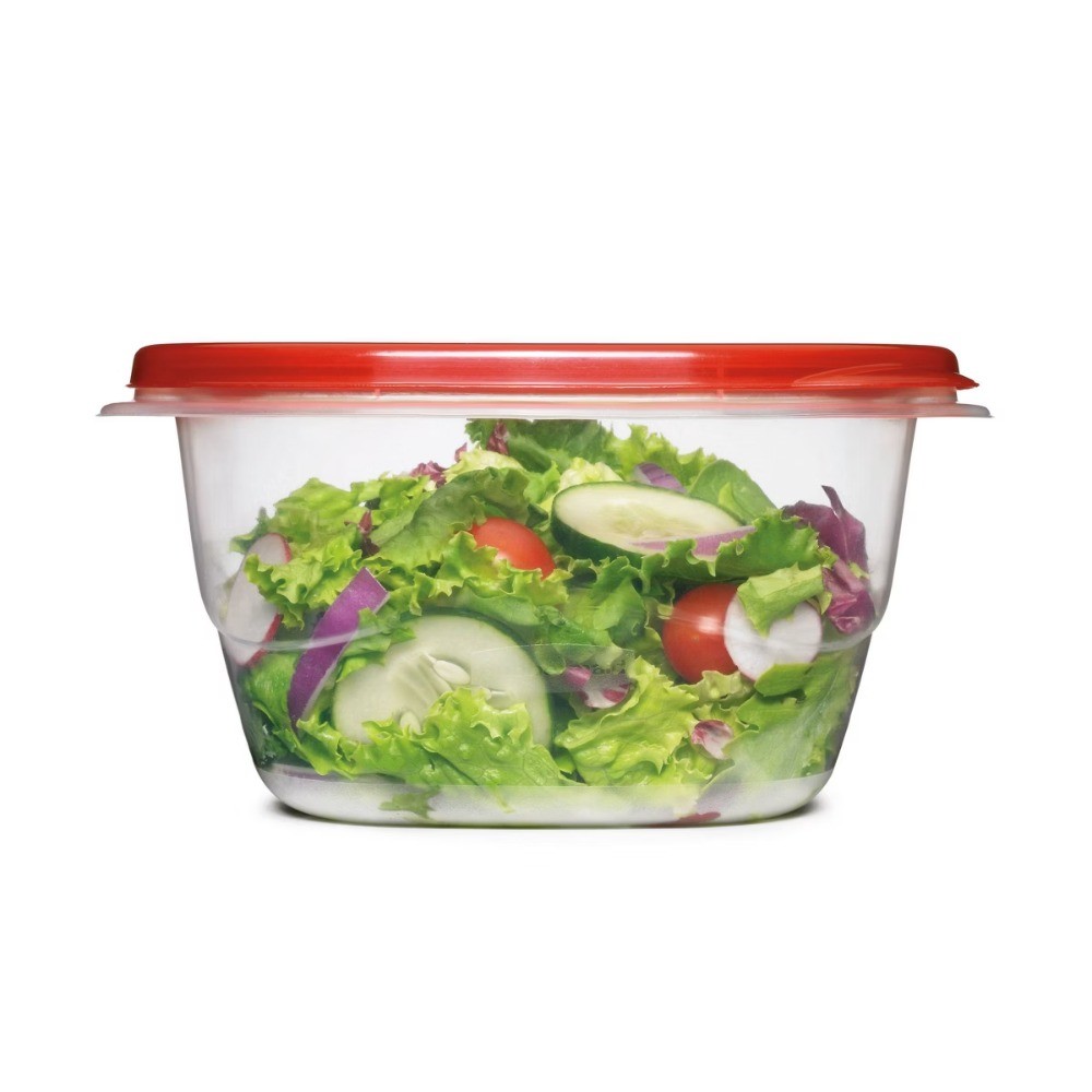 TakeAlongs 4pk 5.2c Deep Square Containers, Ruby Red